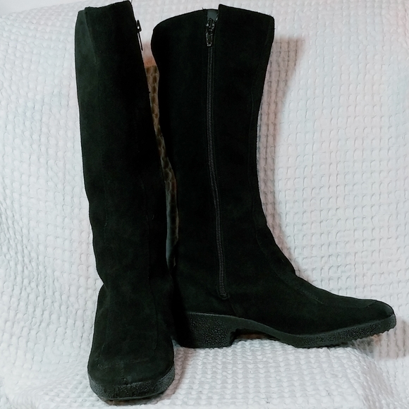Almont Shoes - Almont Hungarian Black Suede Leather Boots